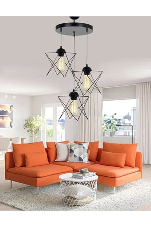 Prizma Lüx 3 Salon Avize, Oturma Odası Avize, Antre Avize