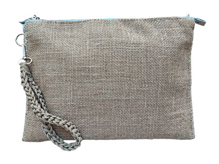 El Yapımı İnci Boncuk İşlemeli Kadın Portföy Clutch El Çantası