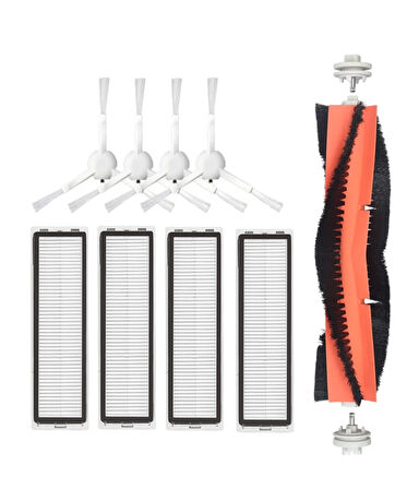 Vestel V-Bot Pro B Yedek Mopsuz Fırça Hepa Filtre Mop Seti (9 Parça)