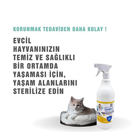 Bioxi® Veteriner ve Hayvan Dezenfektanı 1 LT /Hipokloröz asit (HOCl) bazlı