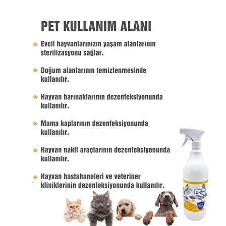 Bioxi® Veteriner ve Hayvan Dezenfektanı 1 LT /Hipokloröz asit (HOCl) bazlı