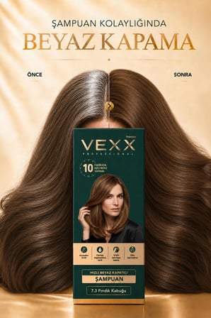 Vexx Maestro Saç Boyası 7.3 Fındık Kabuğu 300 ml Amonyaksız Beyaz Kapatıcı Şampuan