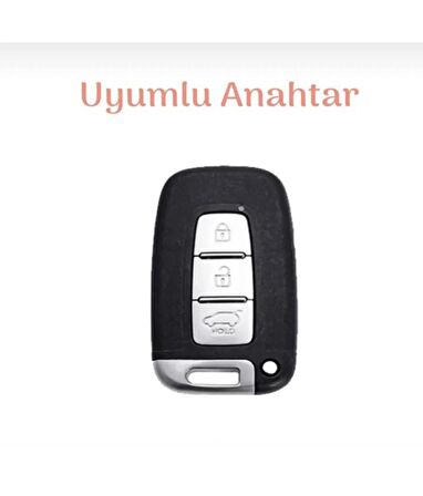 Hyundai I30 Ix35 Sonata Tucson Anahtar Koruma Kılıfı Siyah-Gold Lütfen Uyumlu Model Resmine Bakınız