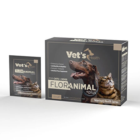 Vet's Health FlorAnimal Plus Kedi ve Köpekler İçin Probiyotik+Prebiyotik Takviyesi 30x1gr