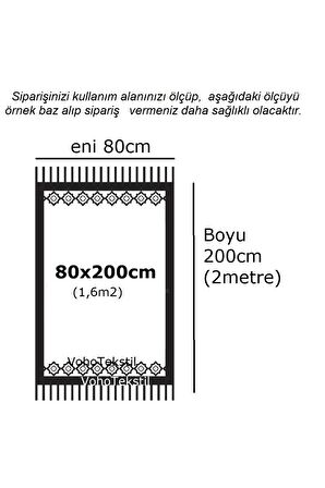 Çift Taraflı Kilim Yolluk Antik Tarz Eşme Desen Kahverengi