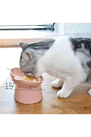 Kürek Hediyeli, Kedi Mama Kabı Ve Köpek Maması Kabı 2 Ad 11,5 X 11,7 X 8 Cm