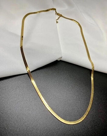 italyan ezme zincir çelik kararmaz kolye