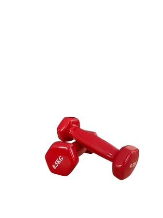 CKSpor 2’li Vinyl Dambıl Seti 0,5 KG x 2 – Evde Fitness & Pilates İçin Vinil Kaplı Demir Dambıl
