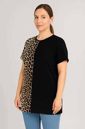 KADIN BÜYÜK BEDEN Özel Desen Viskon Bluz