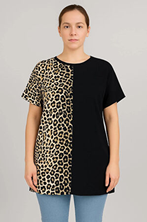 KADIN BÜYÜK BEDEN Özel Desen Viskon Bluz