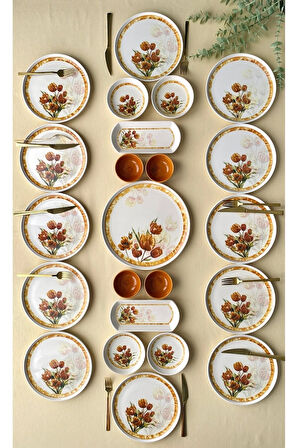 Vintage Model 12 Kişilik 23 Parça Kahvaltı Takımı