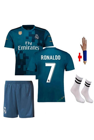 Yenteks Ronaldo Turkuaz Çocuk Forma Takımı 4 Lü Set