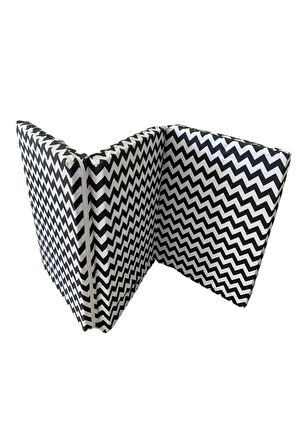 Katlanır Yatak Yer Yatağı Sünger Yatak Taşınabilen Tek Kişilik 80x180 Zikzak 6 Cm