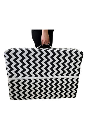 Katlanır Yatak Yer Yatağı Sünger Yatak Taşınabilen Tek Kişilik 80x180 Zikzak 6 Cm