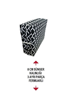 Katlanır Yatak Yer Yatağı Yatak 80x180 Karaçatı 8 Cm