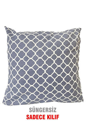 Kırlent Yastık Kılıfı Vip Yastık Kılıfı 4 Adet-43x43 Cm(griçatı)