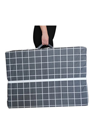 Katlanır Yer Yatağı Sünger Yatak Gri Pano 80x180 Cm-6 Cm Tek Kişilik