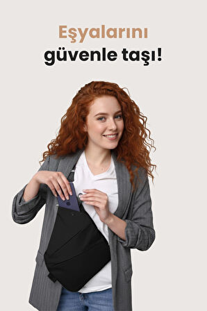 Viscoshy Hırsızlık Önleyici Seyahat Çantası Siyah