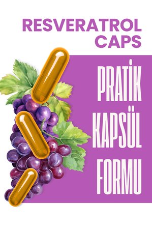 Resveratrol Caps Kür Paketi (4 Kutu)