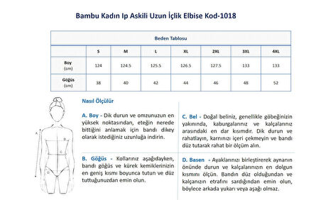 Bambu Kadın Ip Askili Uzun İçlik Elbise Kod-1018