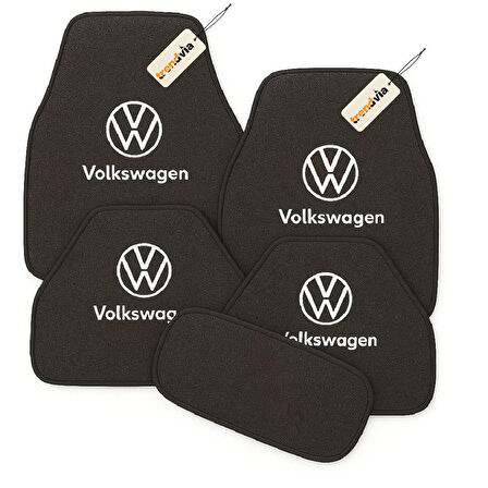 Antrasit Renk Volkswagen Oto Halı Paspas 5 Parça Set – Lüks, Şık ve Dayanıklı Araç İçi Zemin Koruma