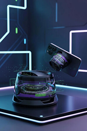  G200 Cepini Mıknatıslı Bluetooth Speaker iPhone android Telefon standı 5W Mini RGB