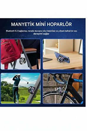  G200 Cepini Mıknatıslı Bluetooth Speaker iPhone android Telefon standı 5W Mini RGB