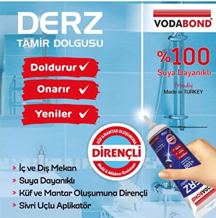 VodaBond Derz Tamir Dolgusu 400 gr. Beyaz