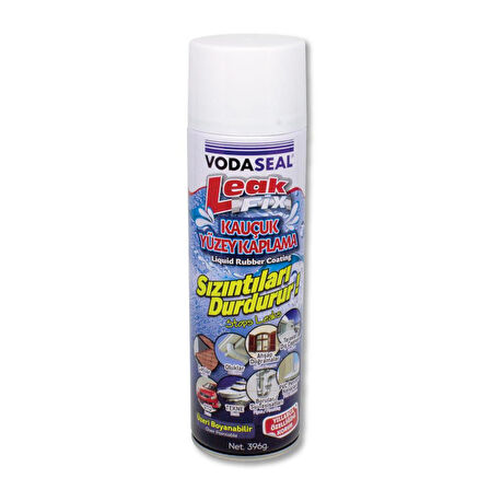VodaSeal LeakFix Kauçuk Kaplama Sızdırmazlık Spreyi 500 ml. - Beyaz