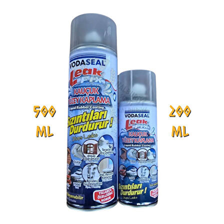 VodaSeal LeakFix Kauçuk Kaplama Sızdırmazlık Spreyi 500 ml. - Şeffaf