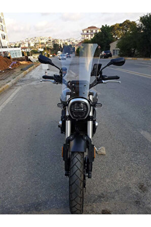 Voge ACX 525 Siperlik Ön Cam 2023 2024 Model 58cm Şeffaf Renkli 4mm