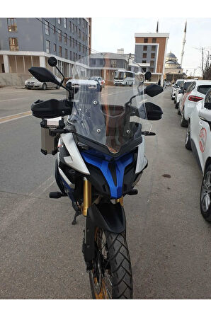 MOTOCAM Voge DS 625X Siperlik Ön Cam 2023-2025 Model 65cm Şeffaf Renkli 4mm UZUN CAM