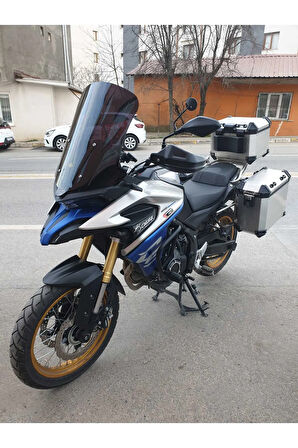 MOTOCAM Voge DS 625X Siperlik Ön Cam 2023-2025 Model 65cm Siyah Renkli 4mm UZUN CAM