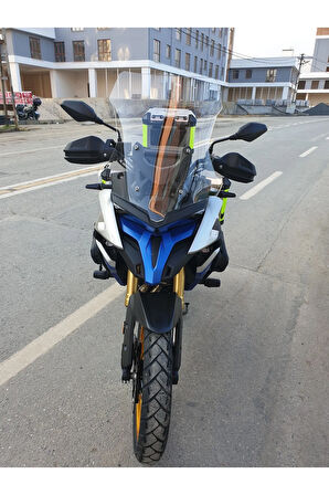 MOTOCAM Voge DS 625X Siperlik Ön Cam 2023-2025 Model 56cm Şeffaf Renkli 4mm SPORTİF MODEL