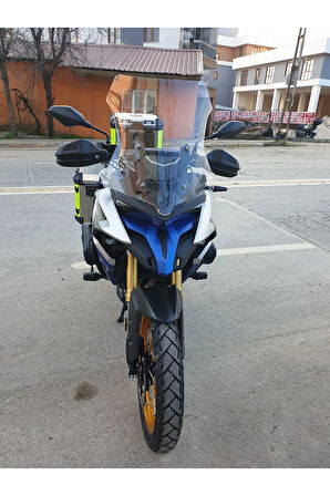 MOTOCAM Voge DS 625X Siperlik Ön Cam 2023-2025 Model 56cm Şeffaf Renkli 4mm SPORTİF MODEL