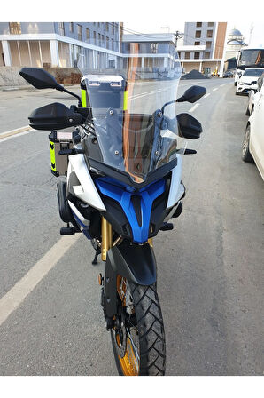 MOTOCAM Voge DS 625X Siperlik Ön Cam 2023-2025 Model 56cm Şeffaf Renkli 4mm SPORTİF MODEL
