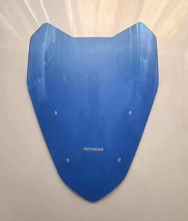 MOTOCAM Voge SR1 ADV Ön Cam 2023-2026 Model 40cm Mavi Renkli 4mm SPORTİF