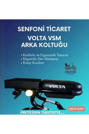 Vsm Deri Arka Koltuk ,çocuk Koltuğu, Sele, Oturak, Elektrik Bisiklet