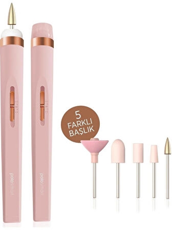 Şarjlı Işıklı Manikür & Pedikür Set Rose Gold Psc 16 5 Başlıklı