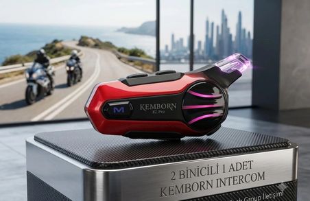 X2 Pro Motosiklet Kask Kulaklık 5. Nesil 2 binicili 1ADET Müzik Palaşımlı Intercom