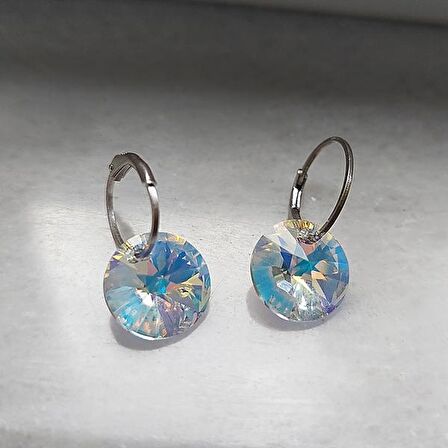 925 Ayar Gümüş Swarovski Taşlı Küpe