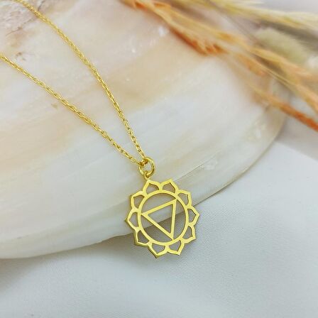 Vaoov 925 Ayar Gümüş Solar Plexus Çakrası Kolye