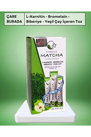Matcha Tozu (BROMELAİN, L-CARNİTİN, BİBERİYE, YEŞİL ÇAY)