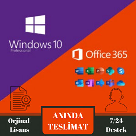 Microsoft Windows 10 Pro Lisans Anahtarı ve Office 365 Mail Hesabı