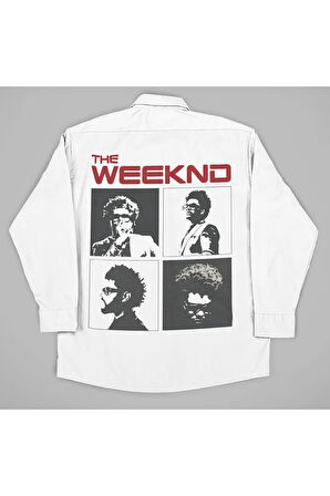 The Weeknd Baskılı Unisex Rapper Gömlek