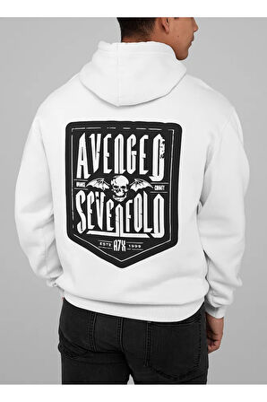 Avenged Sevenfold Baskılı Unisex Oversize Müzik Grubu Rock Metal Hoodie