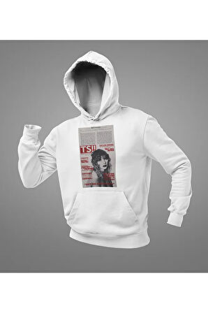 TS !!! Taylor Swift Gazete Temalı Unisex Oversize Hoodie