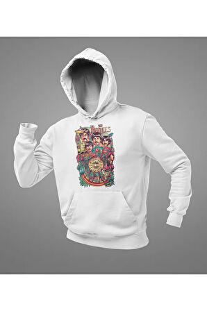 The Beatles Müzik Grubu Baskılı Unisex Oversize Hoodie