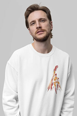 One Punch Man Baskılı Unisex Oversize Tasarım Anime Sweatshirt