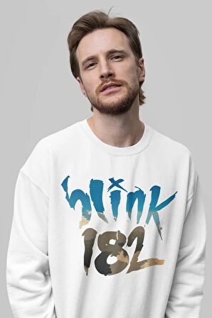 Blink-182 Rock Metal Baskılı Unisex Oversize Müzik Grubu Sweatshirt